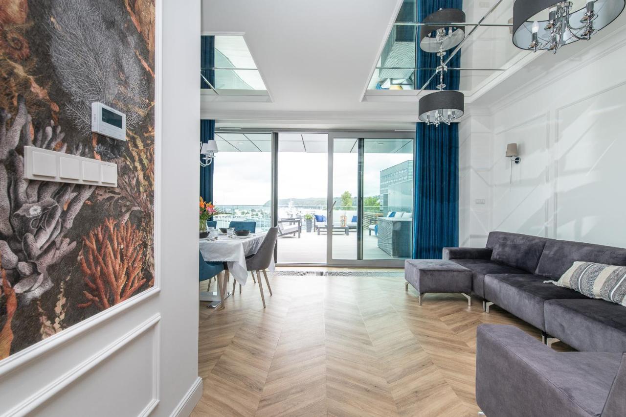 Yacht Park Premium Apartment Sea View Гдиня Екстер'єр фото