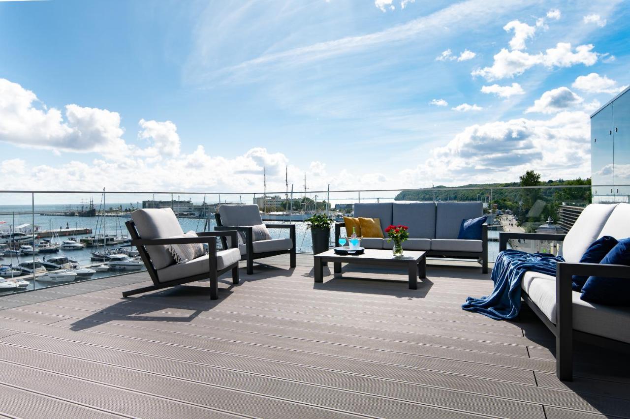 Yacht Park Premium Apartment Sea View Гдиня Екстер'єр фото