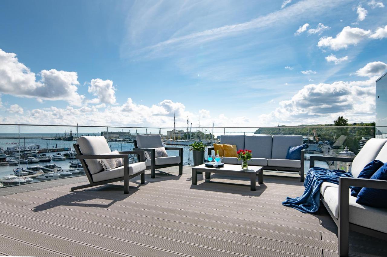 Yacht Park Premium Apartment Sea View Гдиня Екстер'єр фото